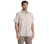 Craghoppers Mens Kiwi II Short Sleeve Hiking Shirt, Oatmeal, 4XL Plus EU
