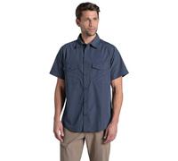 Craghoppers Mens Kiwi II Short Sleeve Hiking Shirt, Ombre Blue, XL EU