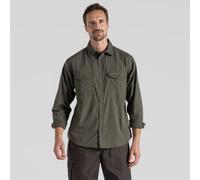 Craghoppers Mens Kiwi Long Sleeved Hiking Shirt, Green, XXL EU