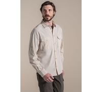 Craghoppers Men's Kiwi Long Sleeved Insect-Barrier Shirt in Beige | Size: XL Craghoppers Beige XL