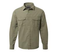 Craghoppers Mens Kiwi Long-Sleeved Shirt - Pebble Grey - Pebble Grey - L