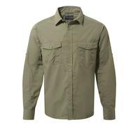 Craghoppers Mens Kiwi Long-Sleeved Shirt - Pebble Grey - Pebble Grey - S