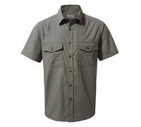 Craghoppers Mens Kiwi Short Sleeve Hiking Shirt, Dark Grey, XL EU
