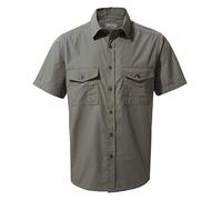 Craghoppers Mens Kiwi Short Sleeve Hiking Shirt, Dark Grey, XXL EU
