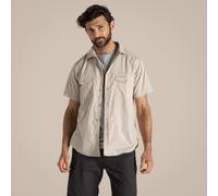 Craghoppers Kiwi Men's Short Sleeve Shirt Men's Trainers, Size XL In Oatmeal / Beige