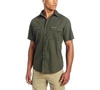 Craghoppers Men's Kiwi Short-Sleeved Shirt, Dark Cedar, X-Large