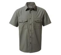 Craghoppers Mens Kiwi Short-Sleeved Shirt - Dark Grey - L - Dark Grey - 65% Polyester/35% Cotton