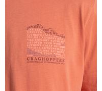 (S, White) Craghoppers Mens Lucent II Mountain Back Print Short-Sleeved T-Shirt