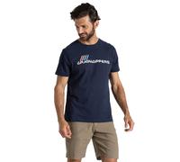 (L, Blue Navy) Craghoppers Mens Lucent Logo Short-Sleeved T-Shirt