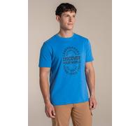Craghoppers Men's Lucent Relaxed Fit Short Sleeved T-Shirt in Bright Blue | Size: 2XL Craghoppers Bright Blue 2XL