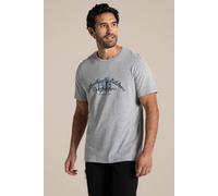 Craghoppers Men's Lucent Relaxed Fit Short Sleeved T-Shirt in Pale Grey | Size: XL Craghoppers Pale Grey XL