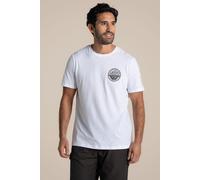 Craghoppers Men's Lucent Relaxed Fit Short Sleeved T-Shirt in White | Size: Medium Craghoppers White M