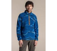 Craghoppers Men's National Trust Rawthey Half Zip Borg Fleece Top in Blue | Size: Small Craghoppers Blue S