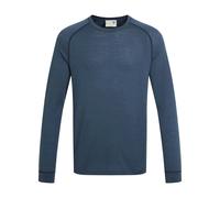 Craghoppers Mens National Trust Yewdale Long-Sleeved T-Shirt - Blue Stone - S - Blue Stone - 80% Merino Wool/20% Recycled Polyester