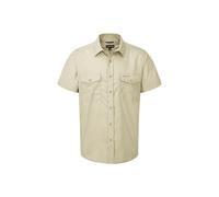 Craghoppers Men's NosiDefense Cotton-Blend 'Kiwi' Short Sleeve Shirt in Beige | Size: Large Craghoppers Beige L
