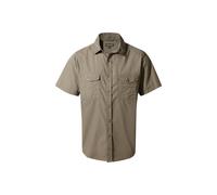 Craghoppers Kiwi Men's Short Sleeve Shirt Men's Trainers, Size XL In Pebble / Beige