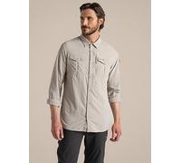 Craghoppers Mens Nosife Adventure Long Sleeved Shirt, Beige, Size S, Men Beige