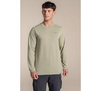 Craghoppers Men's NosiLife Abel Insect-Repellent Stretch Long Sleeved T-Shirt in Light Green | Size: Large Craghoppers Light Green L