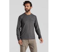 Craghoppers Mens Nosilife Abel Long Sleeved T-shirt, Black, Size M, Men Black