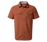 Craghoppers Mens NosiLife Adventure II Short Sleeved Shirt (M) (Burnt Whisky)