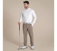 White male M Craghoppers Men's NosiLife Bramshaw Golf Long Sleeved Polo Top White, Size: M