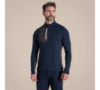 Craghoppers Men's NosiLife Goswick Insect-Repellent Long Sleeved Golf Half-Zip Top in Navy | Size: Large Craghoppers Navy L
