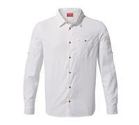 Craghoppers Mens NosiLife Nuoro Long Sleeved Shirt (XL) (Optic White)