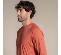 Craghoppers Mens NosiLife SolarShield+ Long Sleeve T-Shirt - Dark Sahara - L