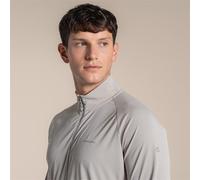 Craghoppers Nosilife Solarshield+ Half Zip Long Sleeve T-shirt Grey XL Men