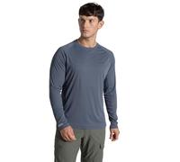Craghoppers Mens NosiLife SolarShield+ Long Sleeve T-Shirt - Dark Pewter - L