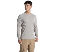 Craghoppers Mens NosiLife SolarShield+ Long Sleeve T-Shirt - Parchment - L