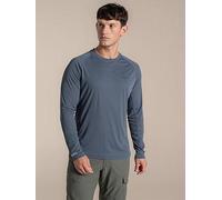 Craghoppers Nosilife Solarshield+ Long Sleeve T-shirt Blue XL Men