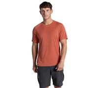Craghoppers Mens NosiLife SolarShield+ Short Sleeve T-Shirt - Dark Sahara - L
