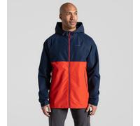 Craghoppers Osuna Waterproof Jacket: Blue Navy/Pimento Red: XL Size: X