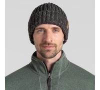 Craghoppers Mens Riber Chunky Knit Beanie Hat with Microfleece Lining - Perfect for Outdoors, Walking, Hiking & Camping Black