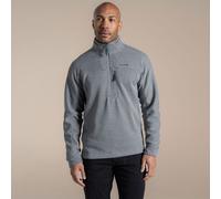 Craghoppers Men's Torney Half-Zip Fleece Knit-Look Insulating Active Light Grey Large