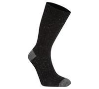 Craghoppers Mens Torver Walking Socks In Anti-bacterial Fabric, Black/Grey, 6-8 EU