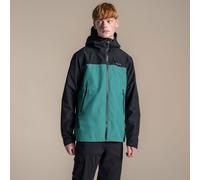Craghoppers Men's Vanth Waterproof Jacket | Black / Mosaic Green