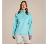 Craghoppers Women's Miska Lightweight Insulating Half Zip Fleece in Aqua | Size: 24 Craghoppers Aqua 24