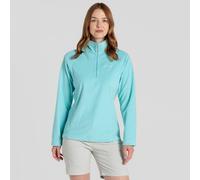 Craghoppers Women's Miska Lightweight Insulating Half Zip Fleece in Aqua | Size: 24 Craghoppers Aqua 24