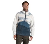 Craghoppers National Trust Hathers Half Zip Fleece: Blue Stone Print: