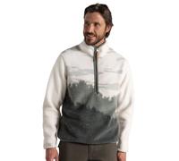 Craghoppers National Trust Hathers Half Zip Fleece: Laurel Green Print