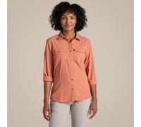 Craghoppers Nosilife Adventure' Long Sleeved Shirt With Insect Repellent Technology In Orange Orange 18