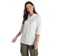 Craghoppers - Women's Nosilife Freeda Langarm Bluse - Blouse size 16, grey/sand