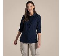 Craghoppers Nosilife Freeda' Long Sleeved Shirt In Dark Navy