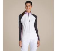 Craghoppers Women's NosiLife Ivybridge Insect-Repellent Half-Zip Long Sleeved Golf Top in White | Size: 18 Craghoppers White 18