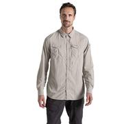 Craghoppers Men's 'Nosilife Adventure' Long Sleeve Insect Repellent Shirt in Ecru | Size: 3XL Craghoppers Ecru 3XL