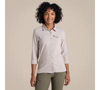 Craghoppers Women's NosiLife Pro Long Sleeved Shirt III Soft Mushroom