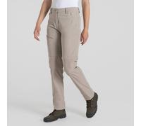 Craghoppers CWJ1375 Women's NosiLife Pro Convertible Trouser III - Regular Colour: KD7 Soft Mushroom, Size: 14