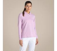 Craghoppers Women's NosiLife Thornbury Insect-Repellent Long Sleeved Golf Polo Shirt in Lilac | Size: 14 Craghoppers Lilac 14
